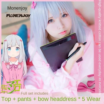 

Eromanga Sensei Izumi Sagiri Cute Pajamas Nightgown Sleepwear Tops Pants Uniform Outfit Anime Cosplay Costumes