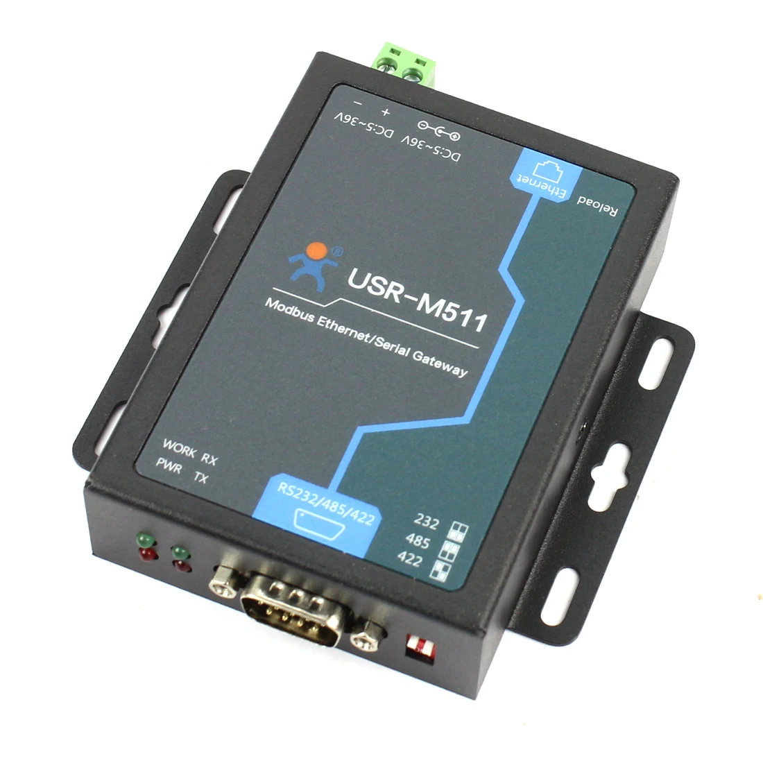 Женский шлюз Ethernet Modbus последовательный в поддерживает RTU/асци TCP Slave/Master |