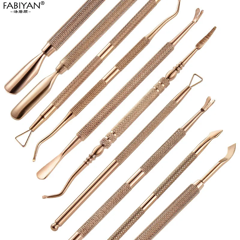 Ложка толкатель для кутикулы из нержавеющей стали 11 видов|Пушеры кутикулы| |