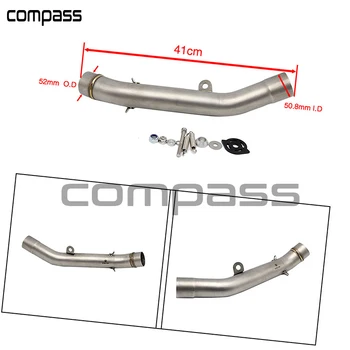 

Z800 Motorcycle Exhaust Middle Pipe Connect Link Section Adapter for Kawasaki without Racing