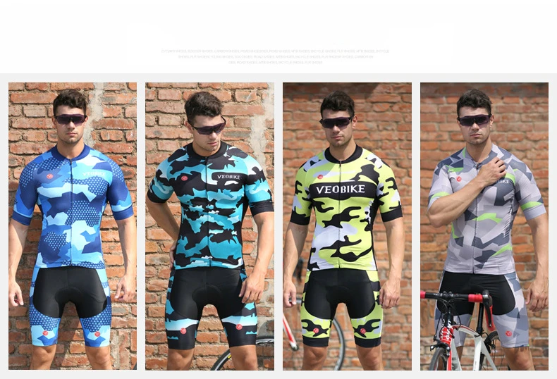 Top Quality Short Sleeve Cycling Jersey Sets Ropa Ciclismo Hombre Bicycle Uniform Quick-dry Bike Clothing MTB Cycle Clothes
