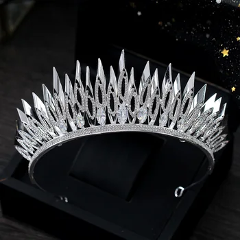 

Baroque Crown Vintage Crystal Bridal Tiaras Crown Wedding Hair Accessories Crystal Crowns Brides Headbands Headpiece
