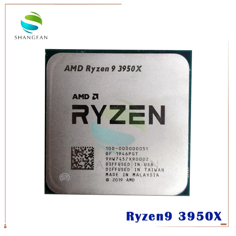 AMD Ryzen 9 3950X Ryzen 9 3950X R9 3950X 3.5 GHz 16 코어 32 스레드 CPU 프로세서 ...