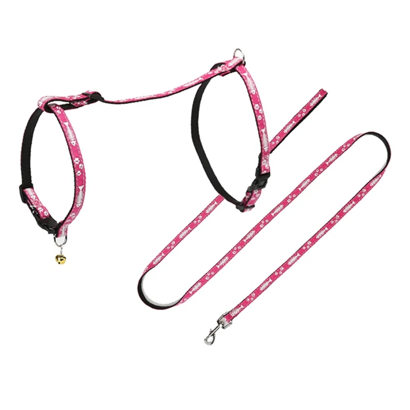 Индивидуальная рыба в форме кости грудь тяга набор веревок нейлон аксессуары для домашних животных, для собак принадлежности ремни
