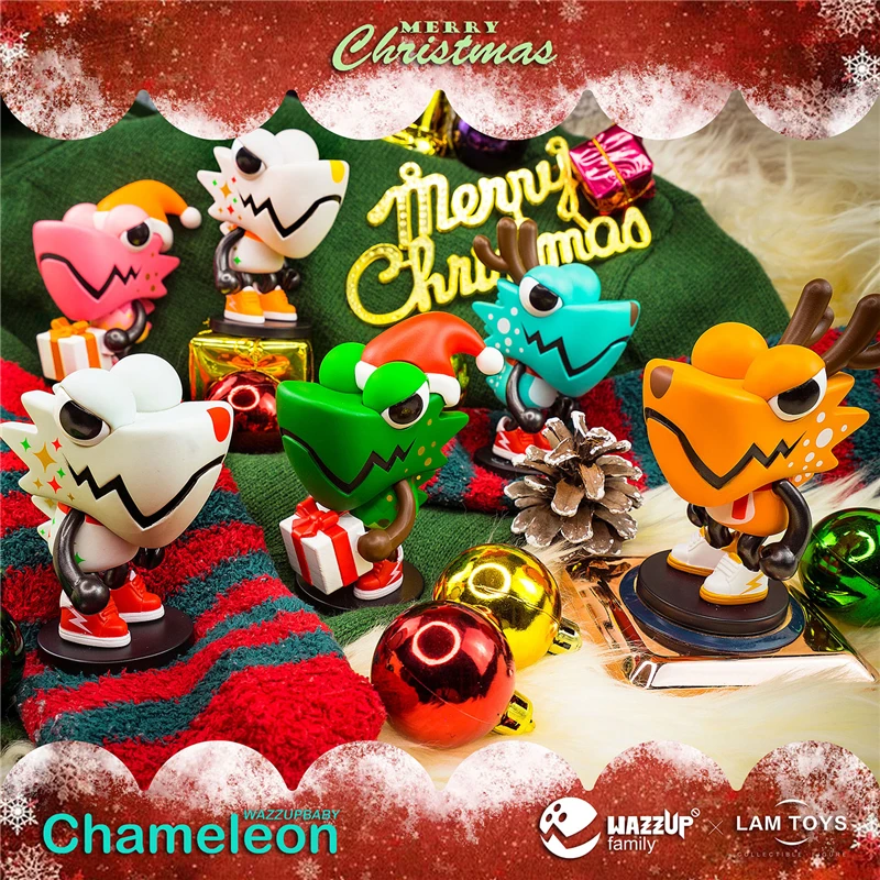 

Lam Toys Chameleon Christmas Blind Box Photochromic UV Sunlight Color Toy Doll Hide Decoration