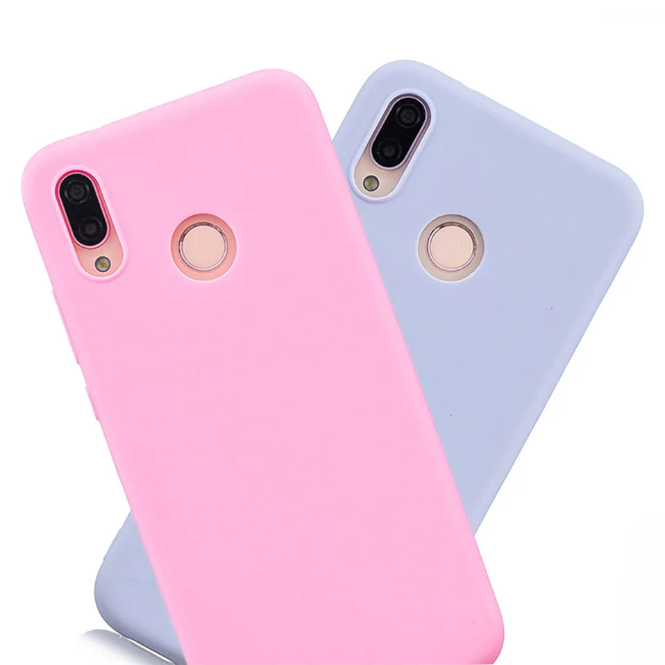 Candy color Case For Huawei P20 P30 Lite Mate 20 Pro Y6 Y9 P Smart Y5 Cover On Honor 20 8X 10 9 lite Huawei P20 lite Case