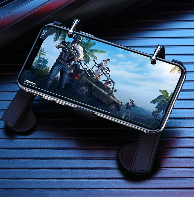  Hand Grip Phone Holder Stand Shooter Controller For iPhone IOS For FPS Game For PUBG Mobile Fire Tr