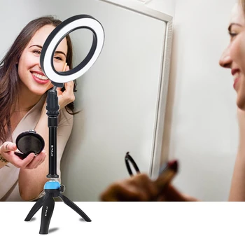 

4.6 6.2 10 Inch Led Selfie Ring Light Ringlight Studio Photo Camera Light Photography Lighting + Tripod Mount + Extension Tube