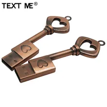 TEXT ME креативный USB 2,0 Love key модель флешки 4 ГБ 8 ГБ 16 ГБ 32 ГБ 64 ГБ флеш-накопитель USB флеш-накопитель подарок для девочки