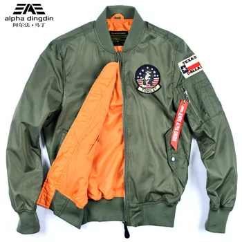 

Baseball Uniform Men's Outerwear New Style Spring and Autumn Loose MA1 Pilot Jacket Thin Coat