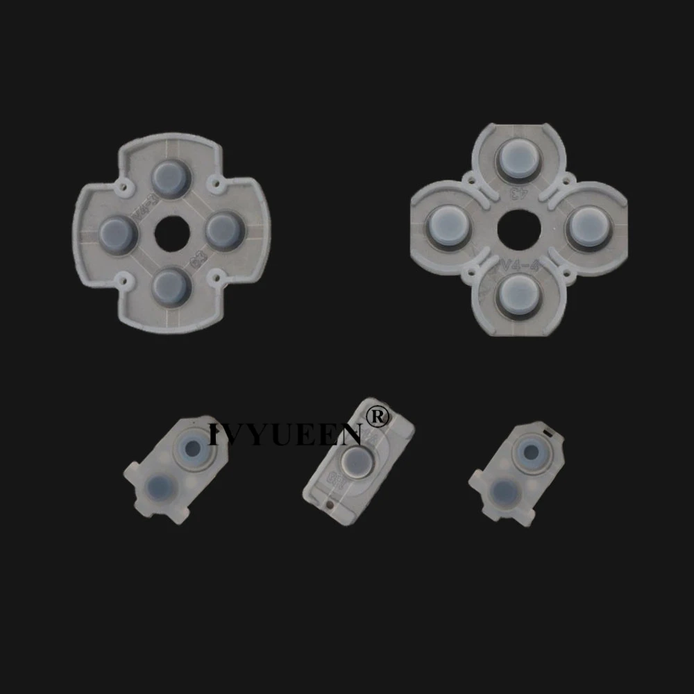 IVYUEEN силиконовый Кондуктивный Rubber для PlayStation DualShock 4 PS4 Pro Slim Controller V2 клейкая кнопка