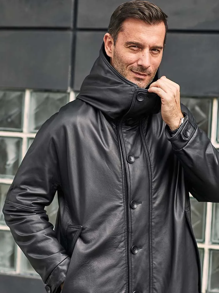 Manteau en cuir de vache importe veste en duvet en cuir veritable pardessus d hiver Long chaud surdimensionne vetements d exterieur AliExpress