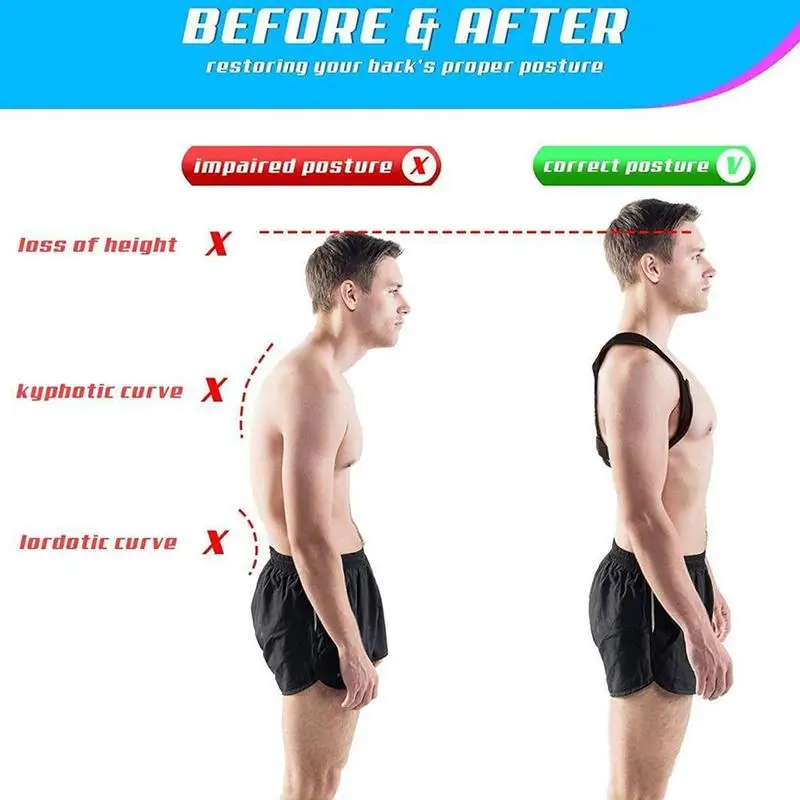 

Back Shoulder Posture Corrector Anti-humpback Breathable Adult Child Back Sitting Corrector Adjustable Support Belt Protector