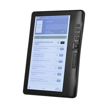 

LCD 7 Inch Ebook Reader Color Screen Smart with HD Resolution Digital E-Book Video MP3 Music Player(8GB)
