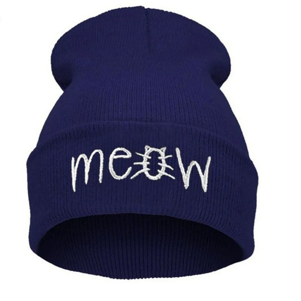 Хип-хоп стиль модная шапка крышка Толстая теплая осенне-зимняя однотонная шляпа уличная дорожная шапка вязанные шапки бини