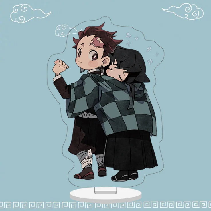 Японское аниме Demon Slayer: Kimetsu no Yaiba Kamado Tanjirou Kamado Nezuko Косплей акриловая настольная подставка фигурка модель игрушки рождественские подарки