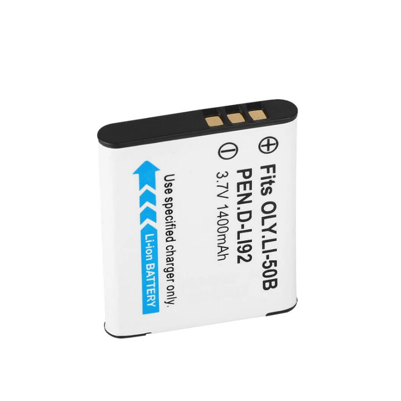 Kamera Akku Set 1000mAh + Ladegerät Für Pentax, Olympus, Ricoh - Li-Ion