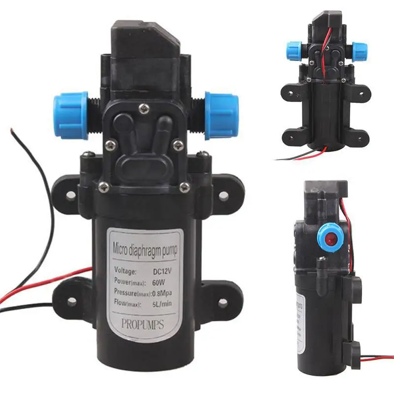 DC 12V 60W мини микро мембранный Водяной насос высокого давления автоматический