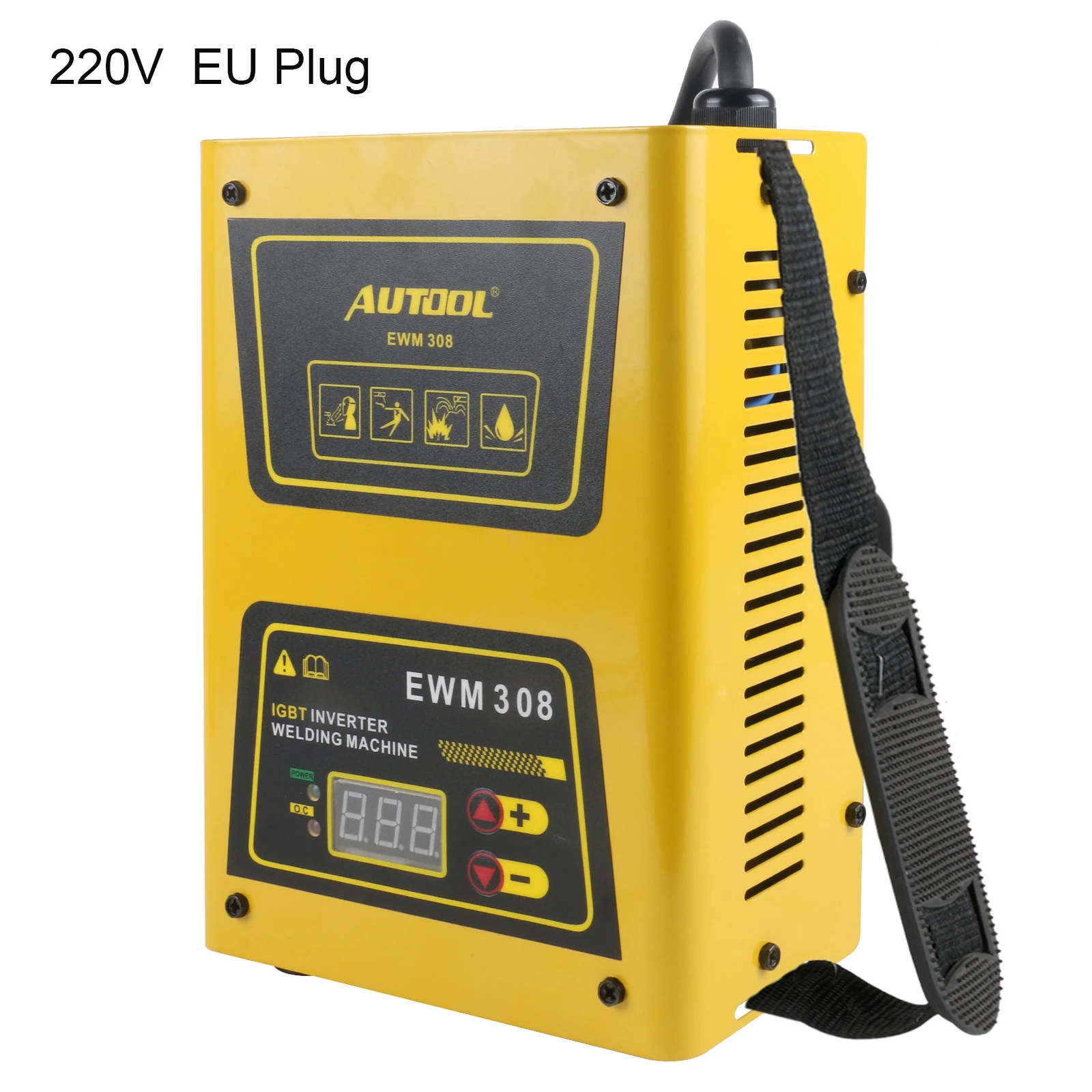 

IGBT Welding Machine 20-120A 220V AC Lightweight Electric Inverter Portable ARC Welder For DIY Welding With Strap Design EU Plug