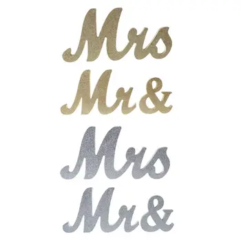 

Wedding Reception Sign White Wooden Letters Mr & Mrs Table Centrepiece Decor Set