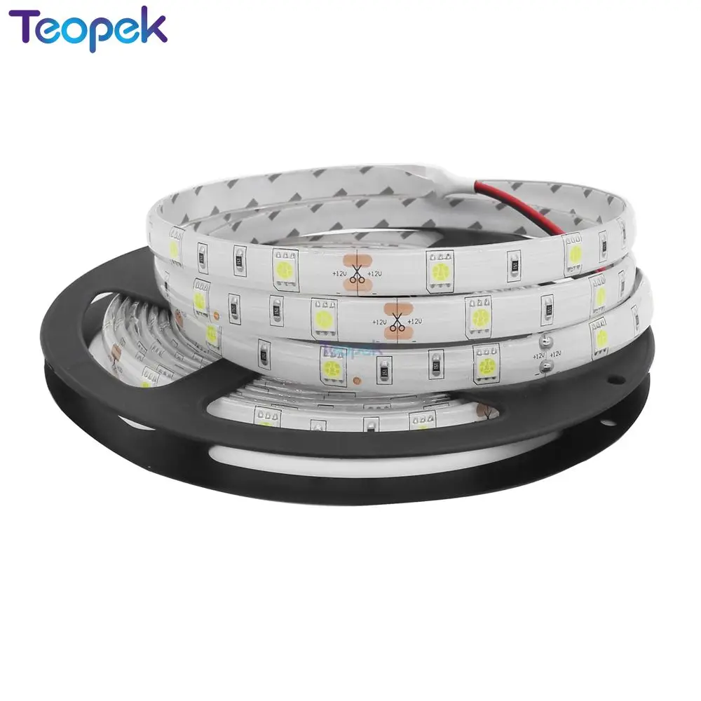 5 м 5050 SMD 30 светодиодный/м светодиодный IP65 Водонепроницаемый, 12 В гибкий 150 светодиодный лента, белый/теплый белый/синий/красный/RGB цвет