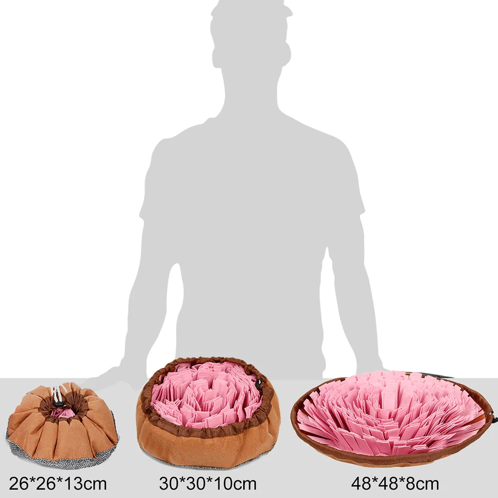 Собака, обучение обонятельные коврик Еда медленно Кормление снять стресс ПЭТ Одеяло игрушка