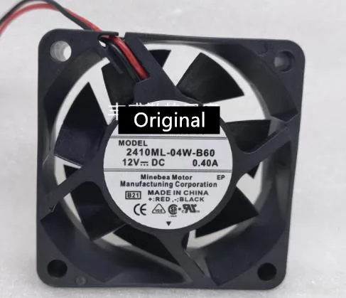Оригинал 100% рабочий 2410ML-05W-B59 постоянный ток 24 В 0 13 А 6025 60x60x25 мм 6 см 60 серверный