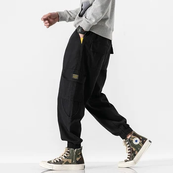 

Men's casual pants fashion trend pants 2020 new high-quality casual street large size gold code black genuine overalls