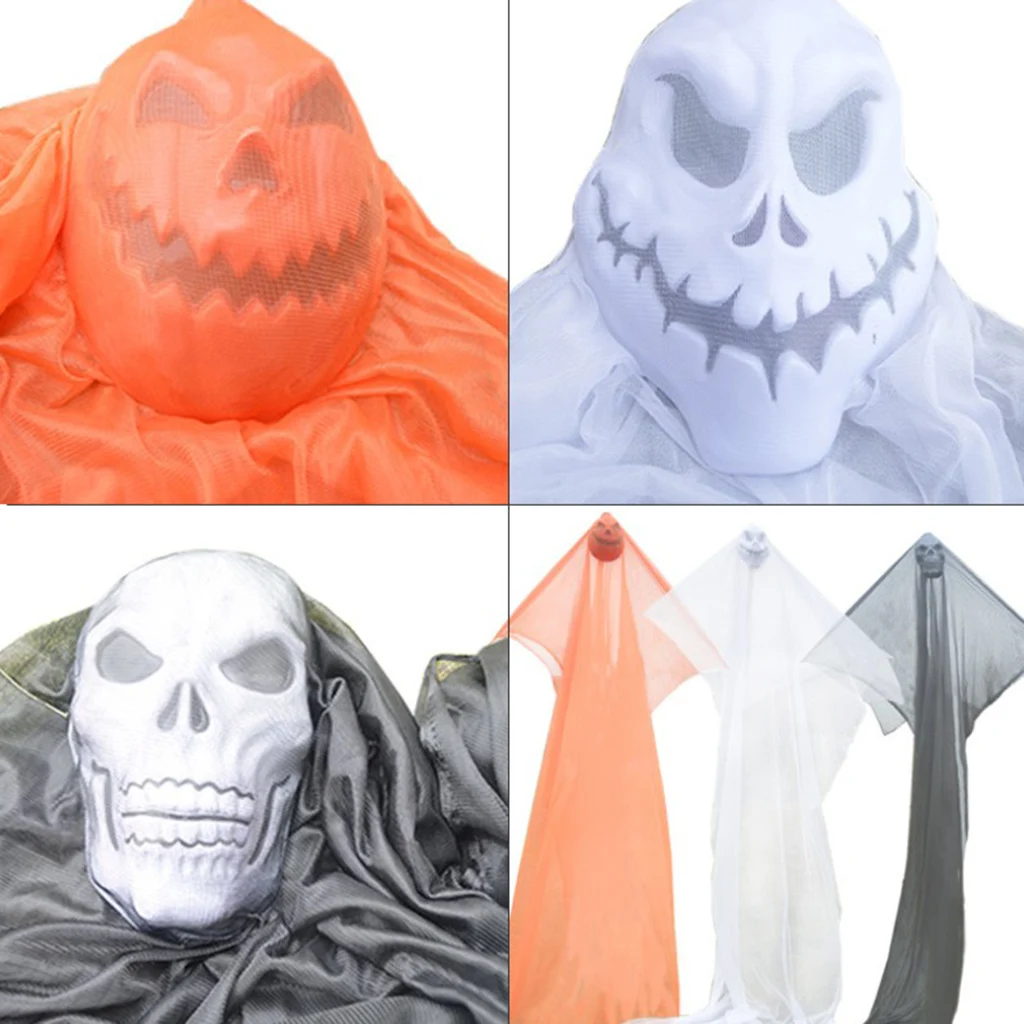 Creepy Hanging Ghost Skull Prop Halloween Party Haunted Holloween Decoration 3m*2m