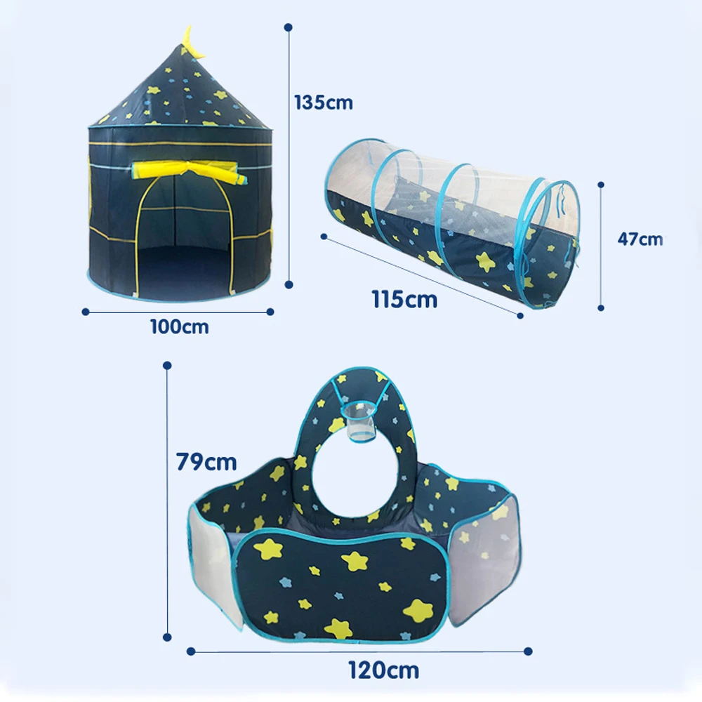 Kids Indoor Outdoor Castle Tent Baby Princess Game House Portable Boy Girl Infant Play Teepee Hut Funny Interesting Zone Room children playhouse toy