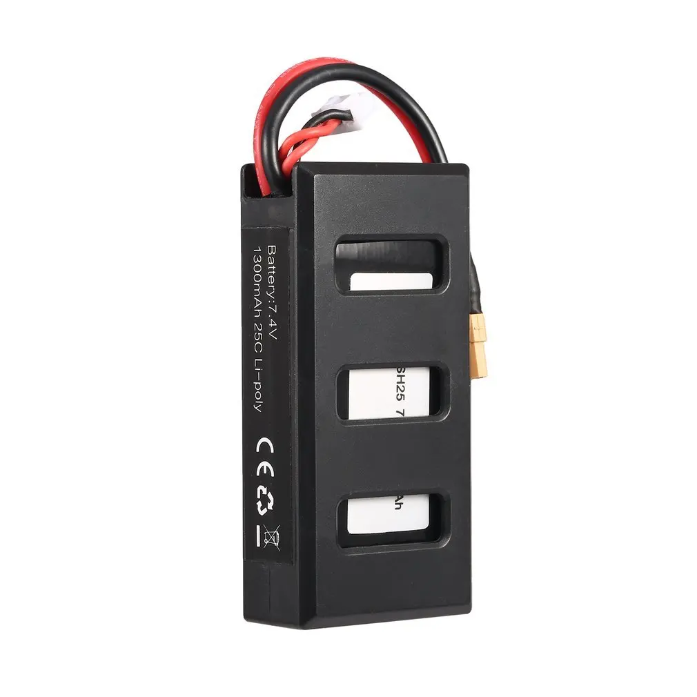 

MJX B6 Compact & Lightweight 7.4V 1300mAh 25C Li-poly RC Battery 903062 with XT30 Plug Connector for RC Drone Spare Parts