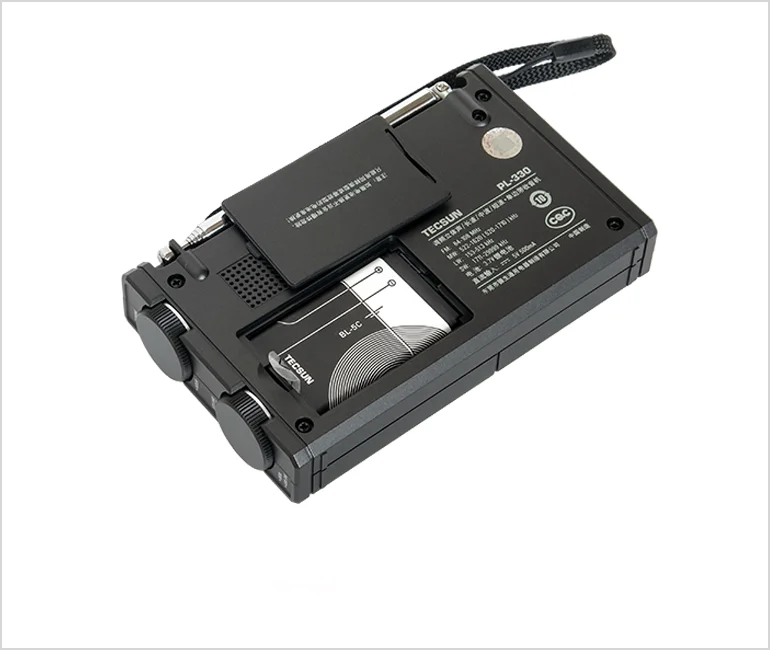Tecsun 오리지널 PL-330 라디오 리시버, FM, MW, SW, LW, 모든 밴드 휴대용 라디오 FM + BL-5C 배터리
