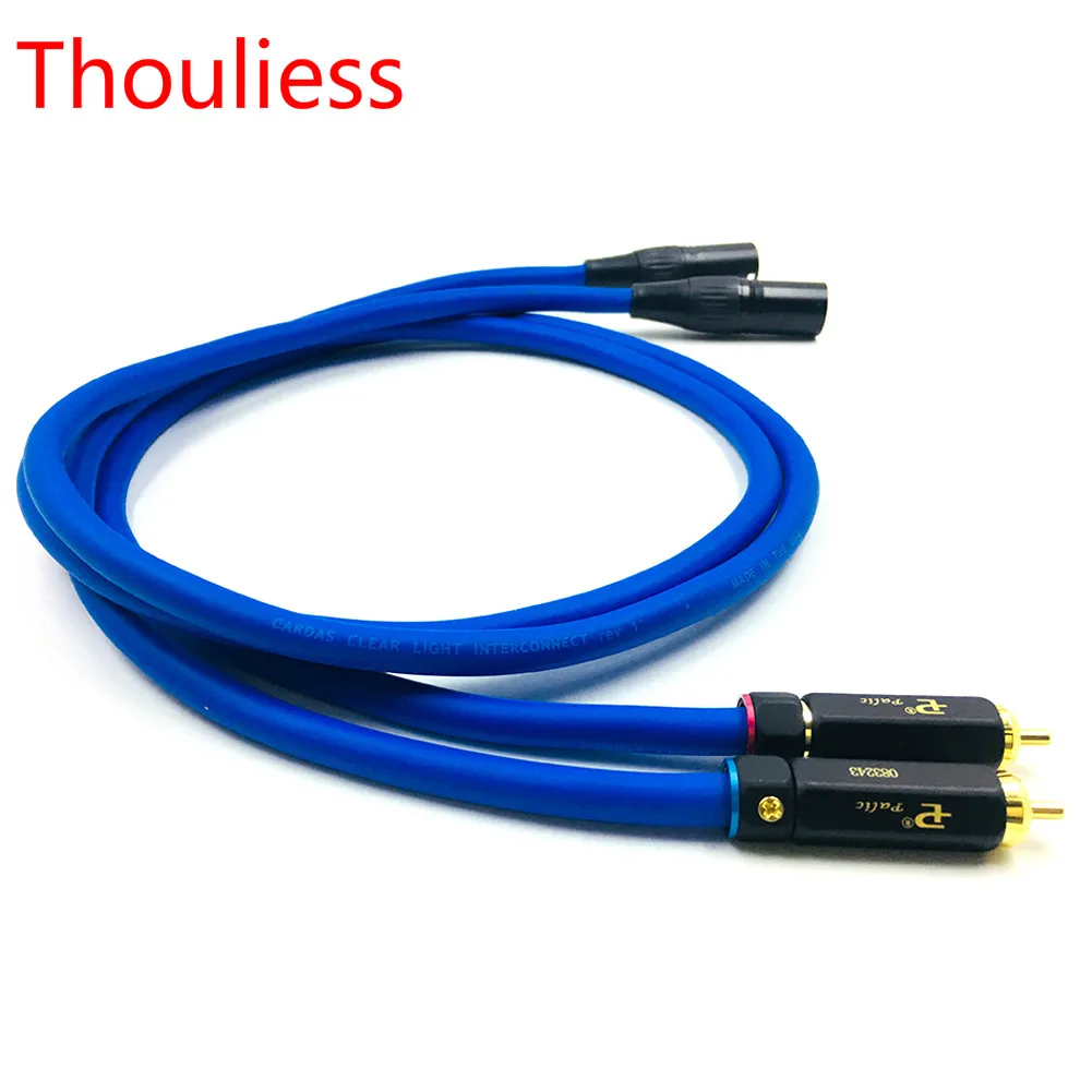 

Thouliess Pair HIFI BR-109 RCA to XLR Balacned Audio Cable RCA Male to XLR Male Interconnect Cable with CARDAS Clear-Light-USA