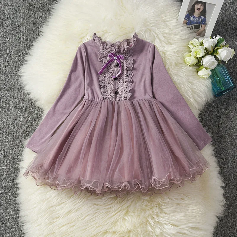 Girls Autumn Dress New Winter Style Brand Kids Dresses For Girls Long Sleeve Casual Wear School Kids Girls Party Tutu Dress