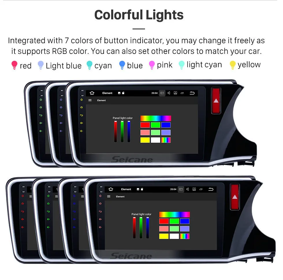 Top Seicane 10.1"Android 9.0 Car Radio Blutooth GPS Navigation For 2014 2015-2017 HONDA CITY Right Hand Driving Mirror Link 11