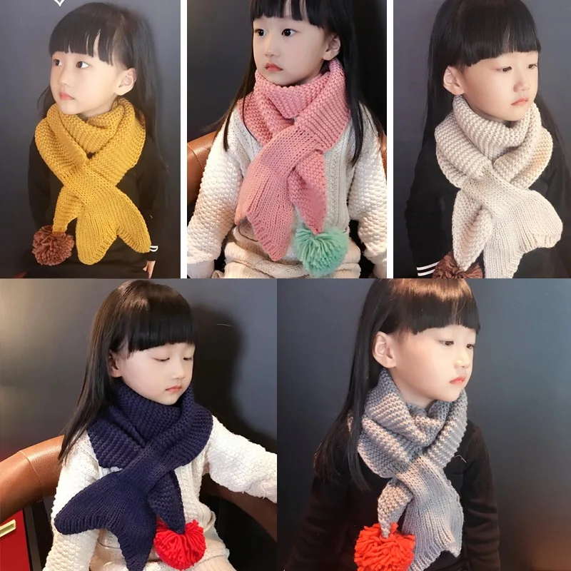 

Children's scarf autumn/winter days baby thickened warm neck mermaid fashion trend knitting knitting neck for boys and girls