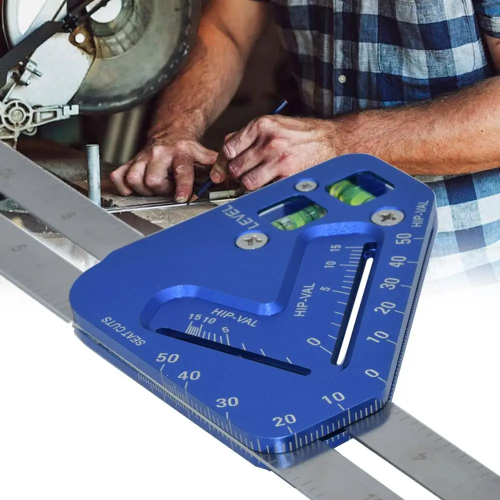 Плотничный инструмент измерительная угловая линейка многофункциональный