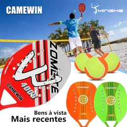 Professional Full Carbon Beach Tennis Paddle Racket Soft EVA Face Tennis Raqueta Racket Carbon Fiber EVA Elastic Material