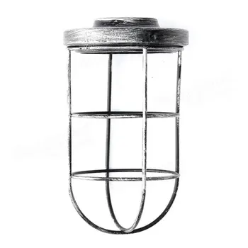 

Bulb Cage Guard Iron Vintage Ceiling Pendant Cover Shade Light Bar Lampshade