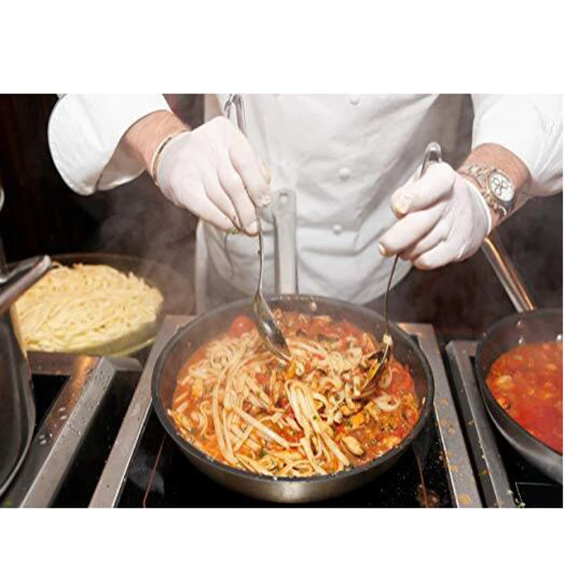 FSUP 100pcs disposable nitrile Gloves work glove Food Cooking Gloves Kitchen Cleaning Universal Household Garden tattoo beauty