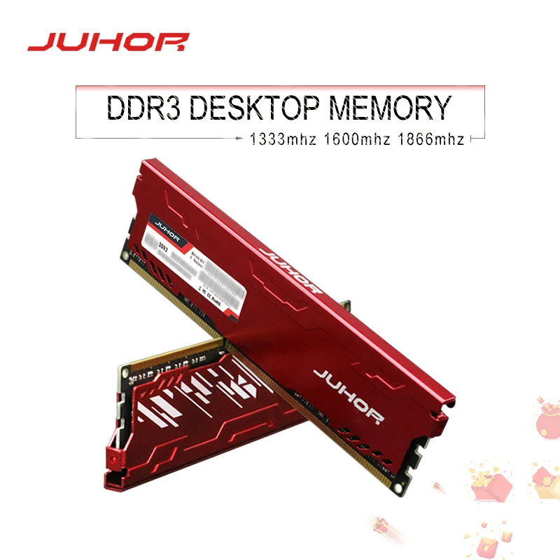 JUHOR memoria ram ddr3 8GB 4GB 1866MHz 1600Mhz Desktop  Memory rams with heat Sink udimm 1333mhz  New dimm stand by AMD/intel