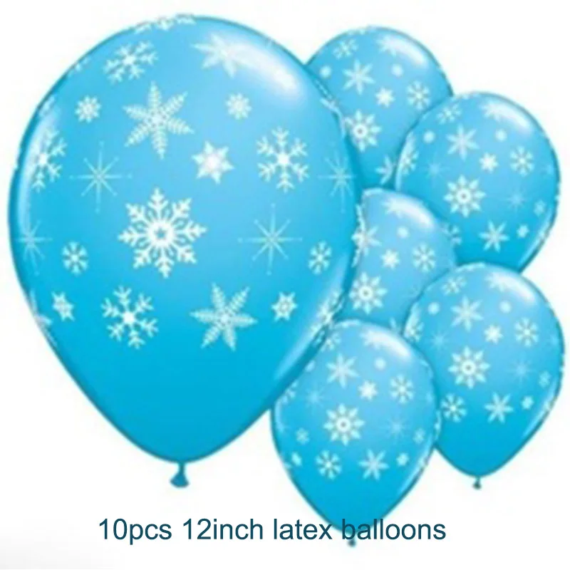 Воздушные шары из фольги на Рождество, замороженные снежинки, надувные воздушные шары на день рождения, Счастливого Рождества, Декор, вечерние товары на год - Цвет: Same as picture