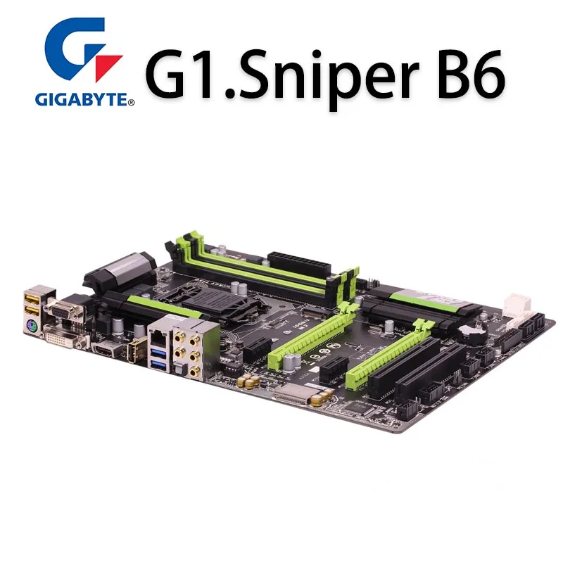 LGA 1150 For Gigabyte G1.Sniper B6 Motherboard i7 i5 i3 CPU DDR3  DDR3 1600MHz DVI VGA Desktop Intel B85 Placa-mãe 1150 ATX Used