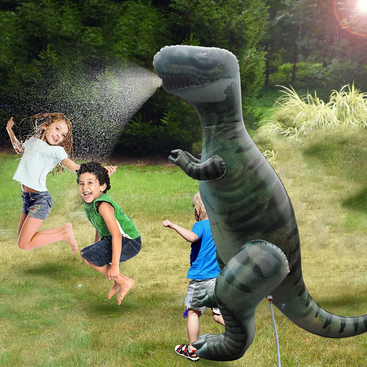 

180cm GINORMOUS DINOSAUR YARD SPRINKLER For Kids Adult Summer Backyard Outdoor Water Toys Pool Accessories Child Game Plaything