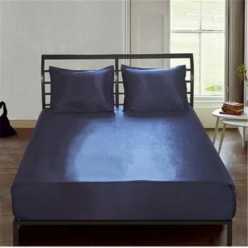 

Fitted Sheet New Elastic Sheets Polyester Waterproof Solid Bed Sheets Fashion Home Textile Mattress Bed Cover Protector Hot Sale