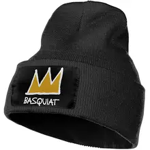 Унисекс Зимние шапки Basquiat Skull cap s вязаная шапка шапочка для мужчин/Wo мужчин s