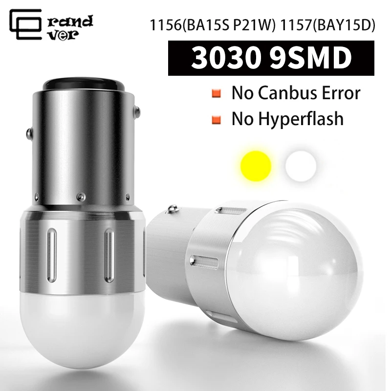 2 шт. 1156 BA15S P21W светодиодный для мотоцикла тормозной светильник W21W 3030 9SMD 1157 BAY15D