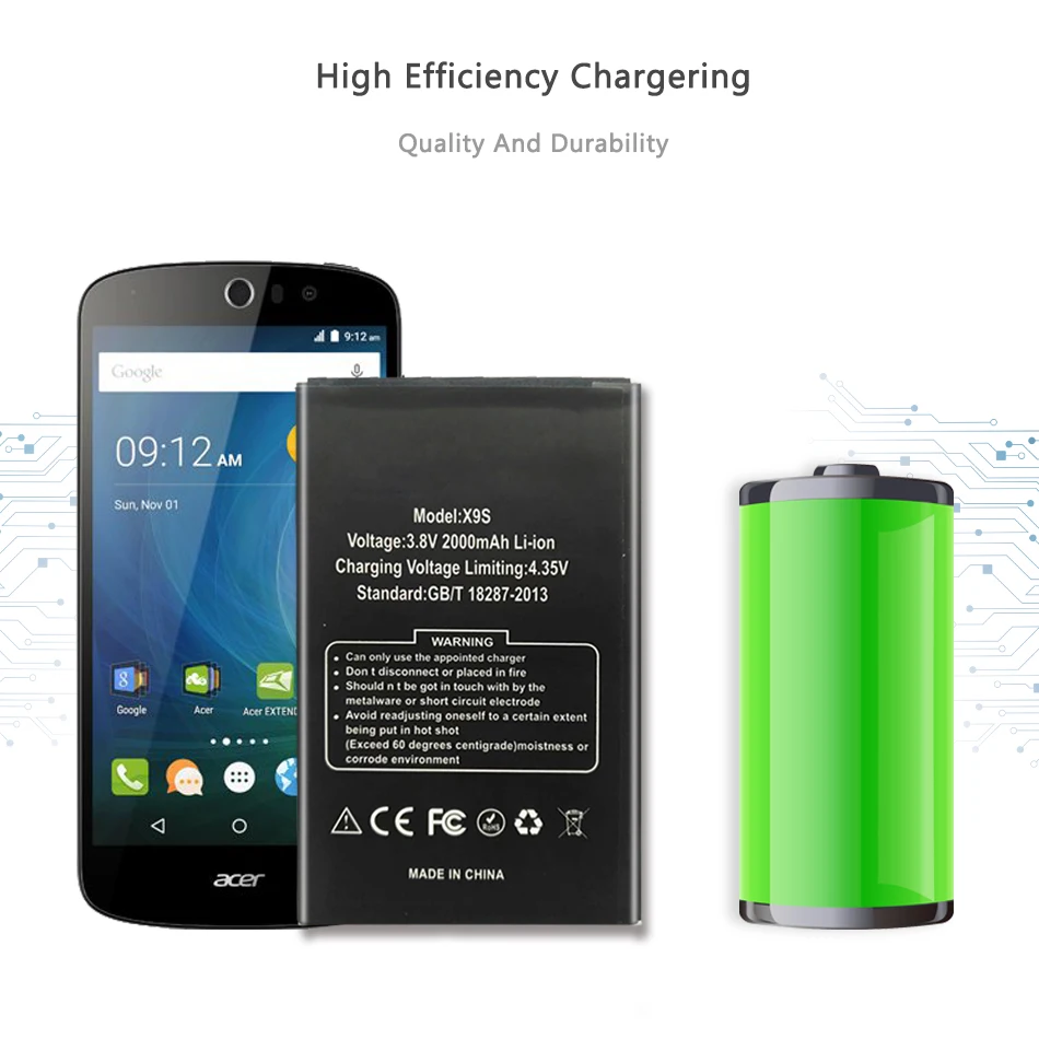 Аккумулятор Для DOOGEE X9 pro BAT16533000 Batterie Bateria Batterij Аккумулятор Для DOOGEE X9 X9S 5,5 дюймовый мобильный телефон 2000 мАч