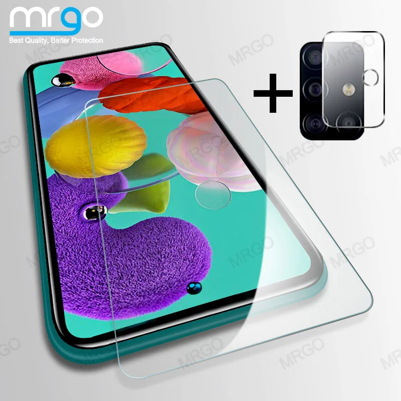 Закаленное стекло для Samsung A51 A50 защитная пленка экрана камеры A40 A41 A31 M21 Galaxy A71