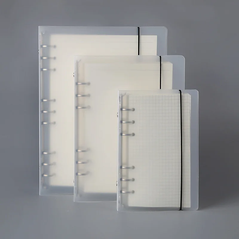A4 B5 A7 A6 A5 Transparent Lose Blatt Binder Notebook Inneren Kern Abdeckung Notizbuch Journal Planer Büro Schreibwaren